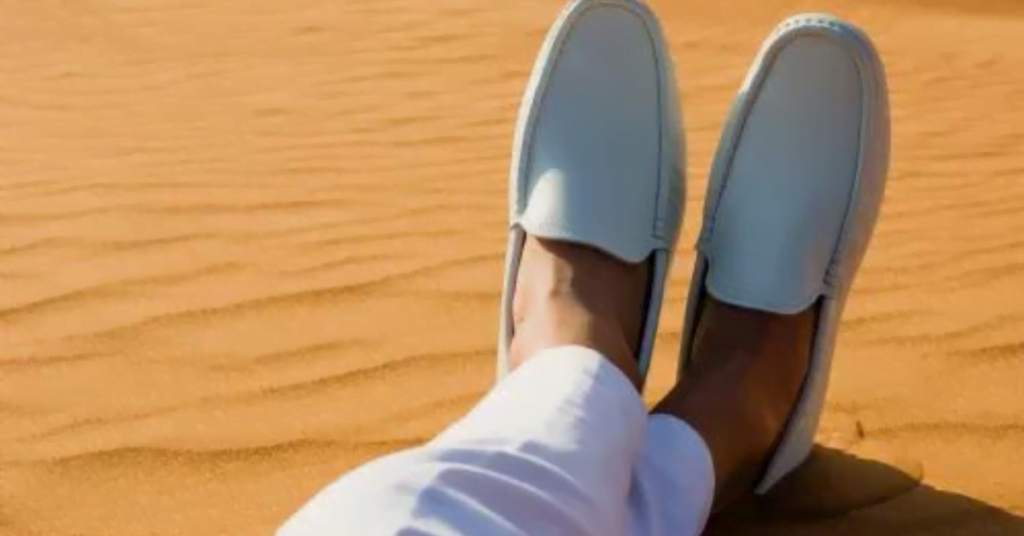 senza calze nelle scarpe