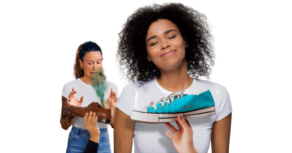 pulire le scarpe maleodoranti