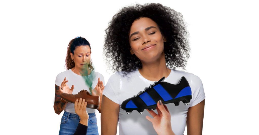 scarpe da calcio puzzolenti