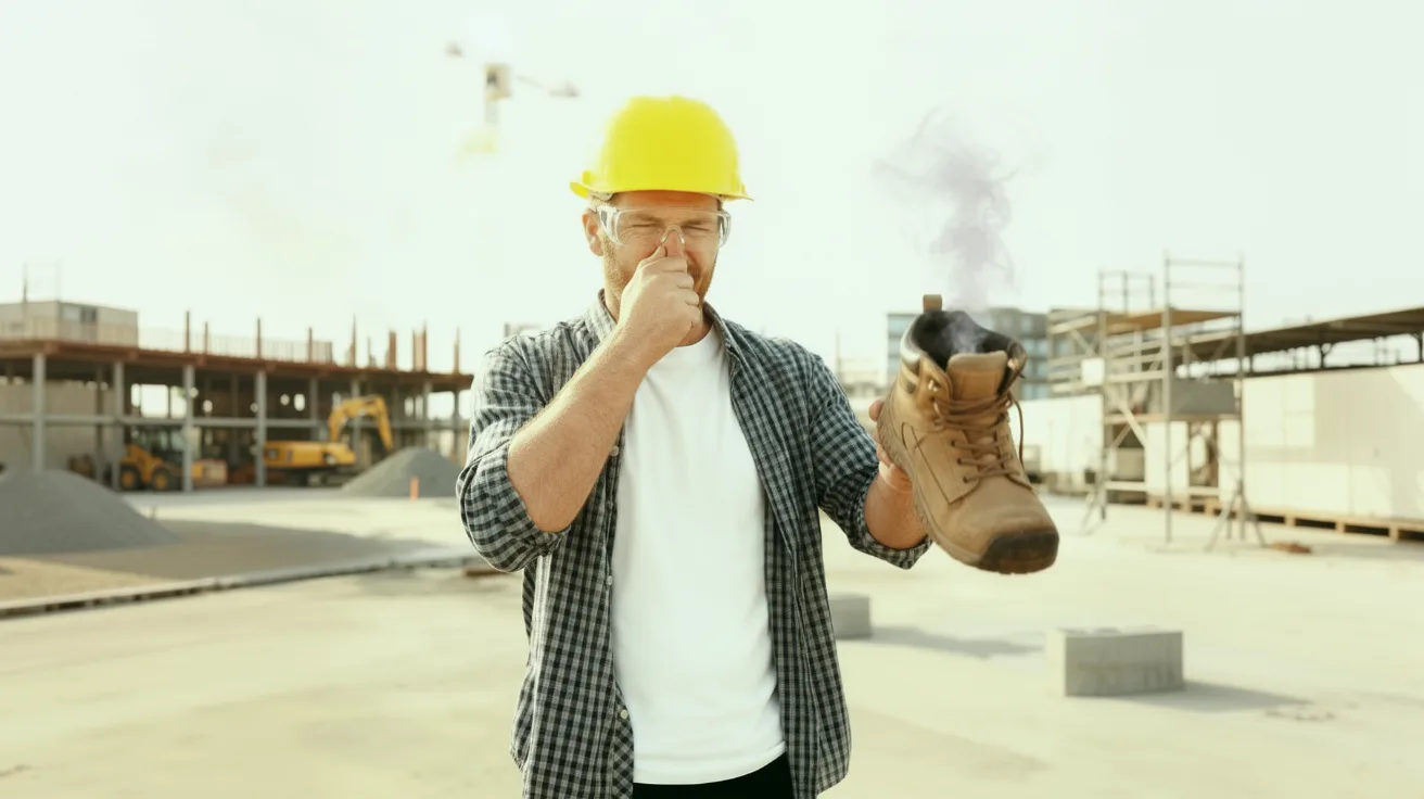 Lunga giornata con le scarpe da lavoro: calore e umidità rimangono intrappolati